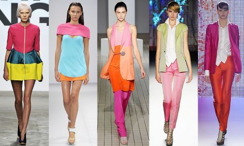 London Fashion Week trend: color-block