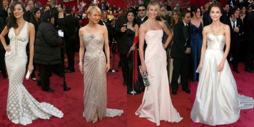 Oscar fashion: light colored gowns
