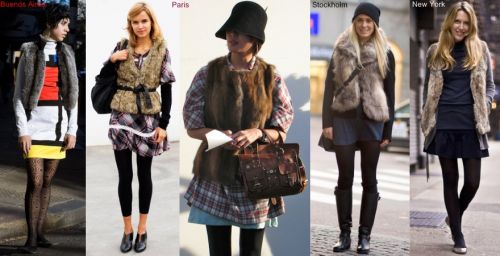 Street style: fur vests