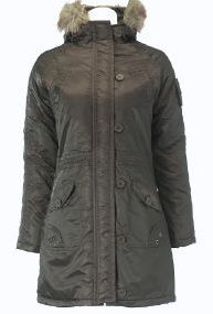 Chocolate Long Padded Parka Chocolate Long Padded Parka