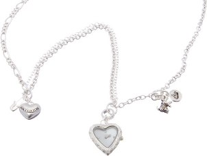Juicy Couture by Movado Glam Charm Necklace Watch in Silver