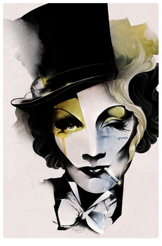 Marlene Dietrich by Alexey Kurbatov