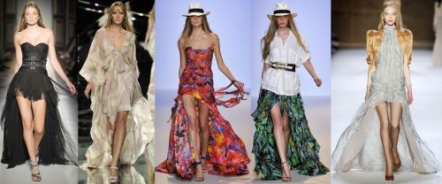Paris Fashion Week ss09 trend: asymmetry