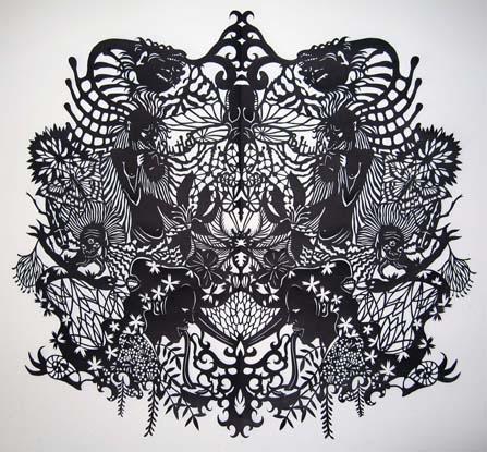 Bitura black paper cut-out
