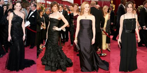 Oscar fashion: black gowns