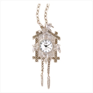 Cuckoo Clock Pendant Watch Cuckoo Clock Pendant Watch