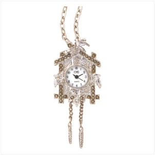 Cuckoo Clock Pendant Watch