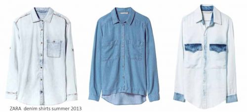 Denim trends: Zara denim shirts