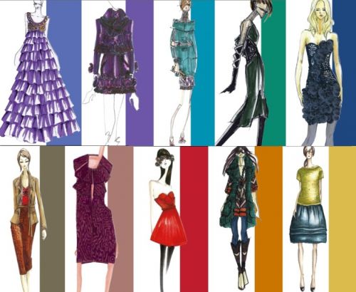 Designer sketches for Pantone Fall 2008 Report