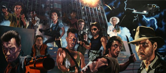 justin reed art 80s action heroes