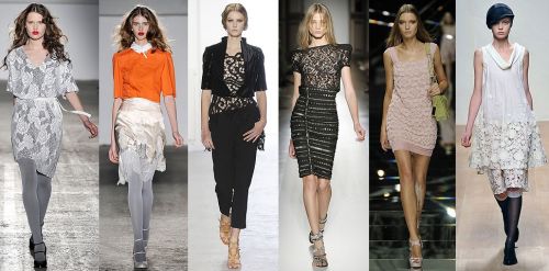 Paris Fashion Week ss09 trend: lace