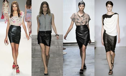 leather pencil skirts