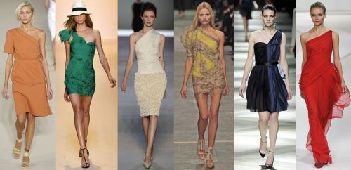 Paris Fashion Week ss09 trend: one-shoulder