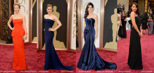 Oscar 2014 red carpet style: strapless dresses