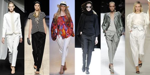 Paris Fashion Week ss09 trend: peg-leg pants