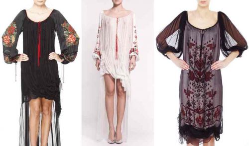 Valentina Vidrascu Romanian traditional blouse dresses