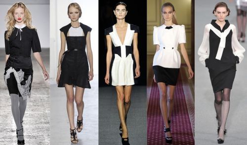 Paris Fashion Week ss09 trend: black&white