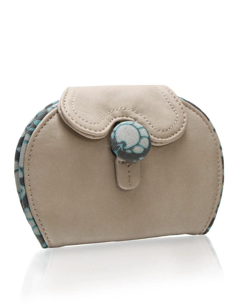 Nica Print Button Purse