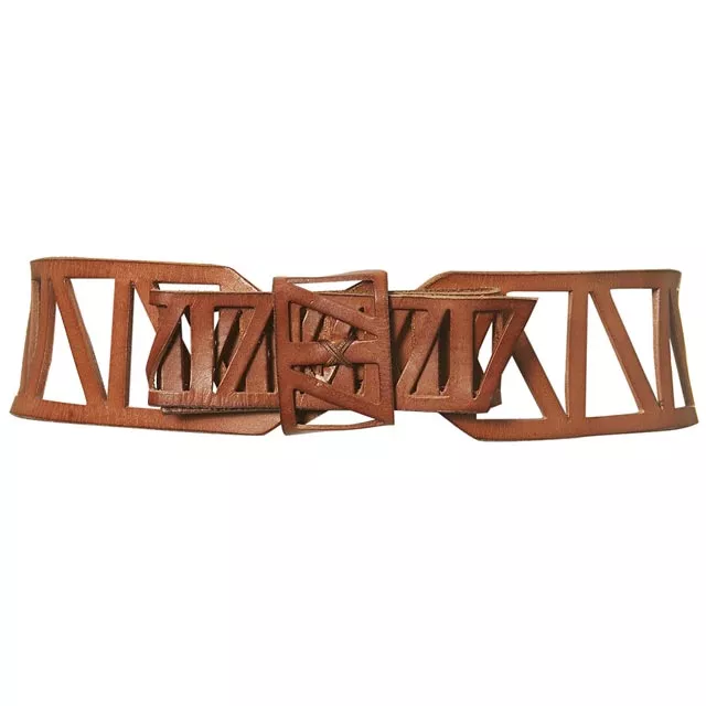 Leather Bow Belt