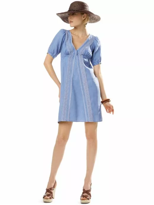 Linen lace dress