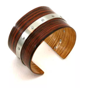 Wood + Metal Bracelet