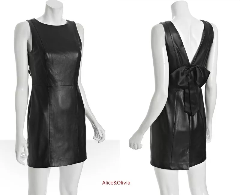 The leather dress
