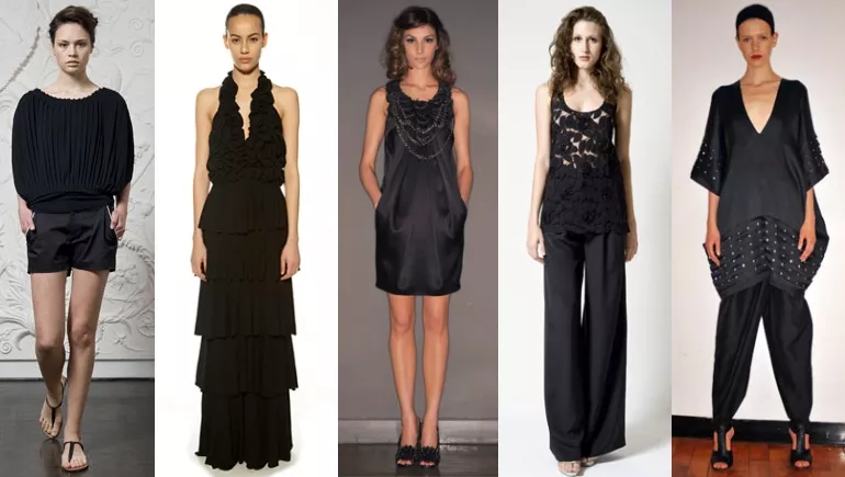 Casual black resort