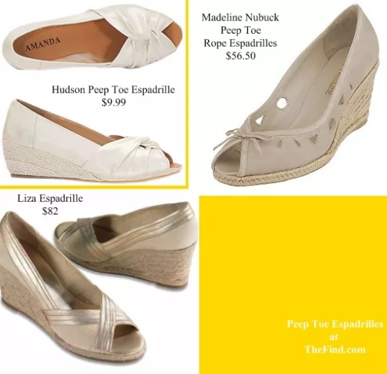 Peep Toe Espadrilles