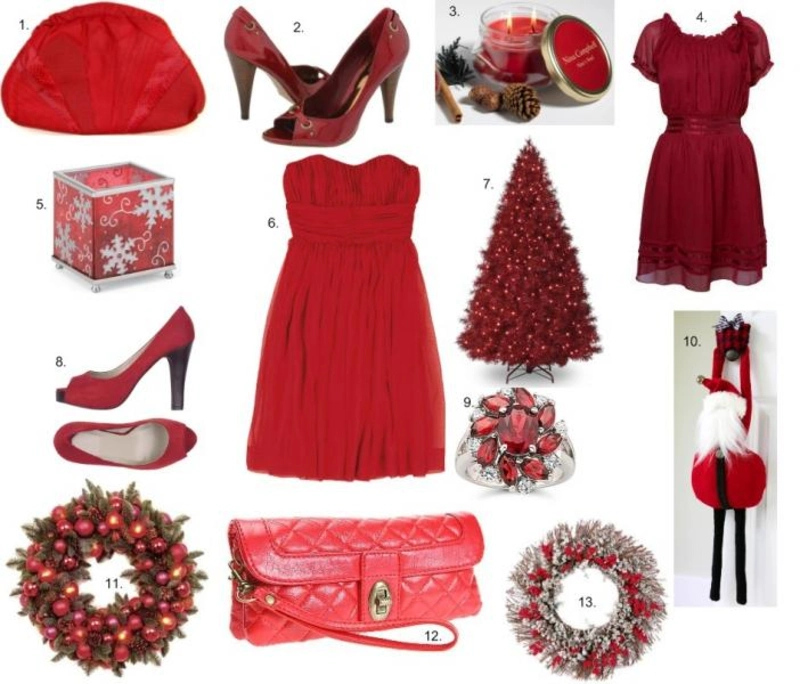 Red Christmas colour theme