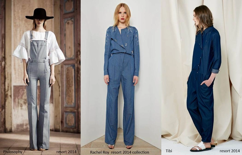 Denim trends resort 2014: overalls and jumpsuits