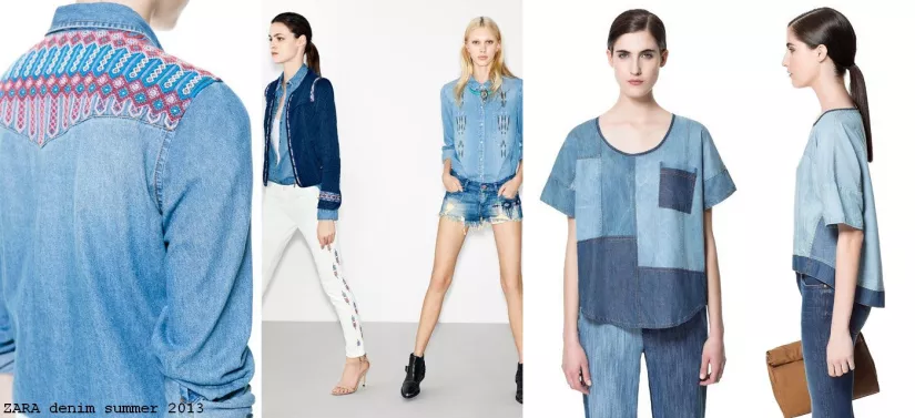 patterned denim shirts