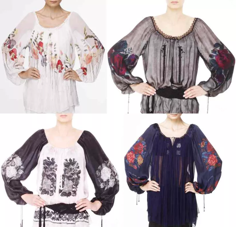 Valentina Vidrascu spring 2014 Romanian blouse collection