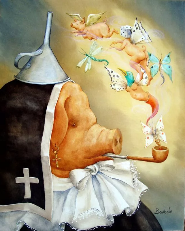 Agnes Boulloche, Le Cochon qui Fume, 2009
