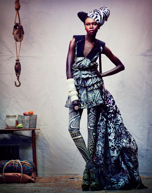 Alek Wek in "Global Gathering" by Andrew Yee