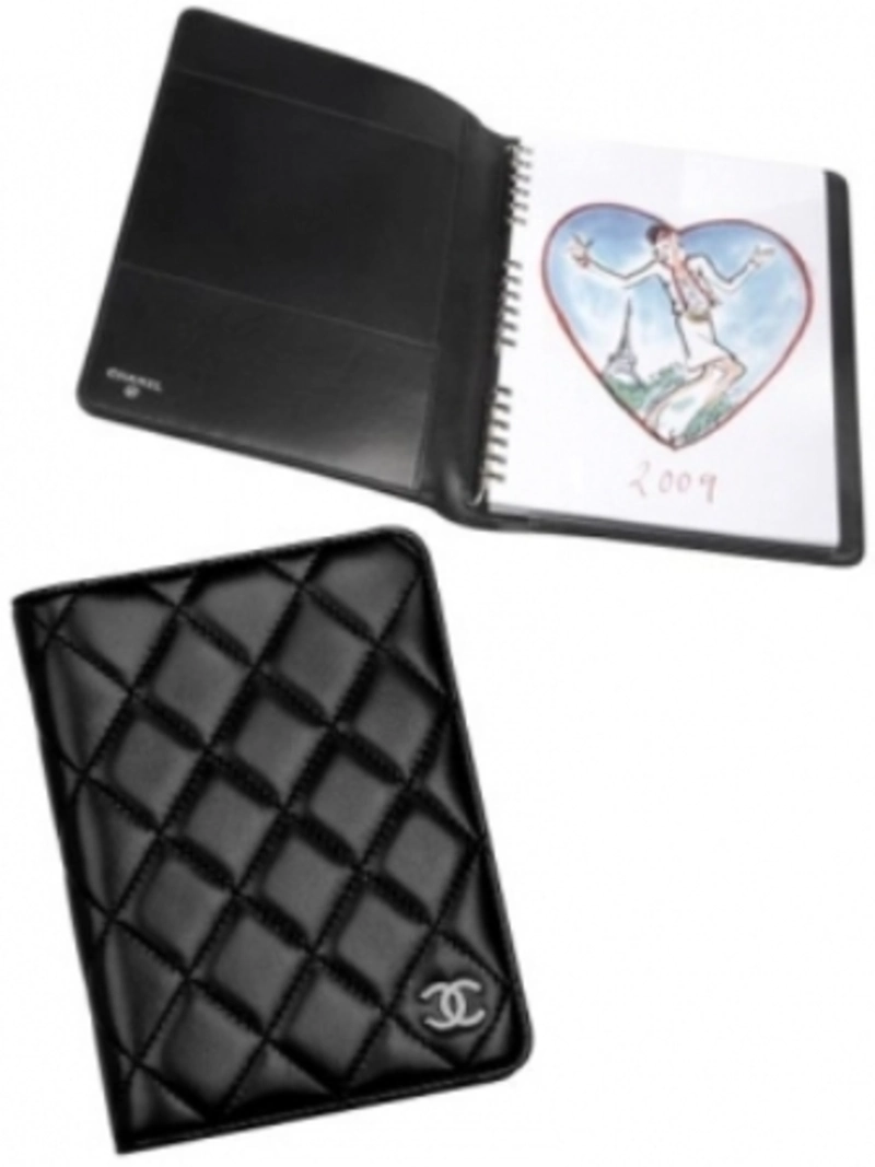 Chanel leathered agenda