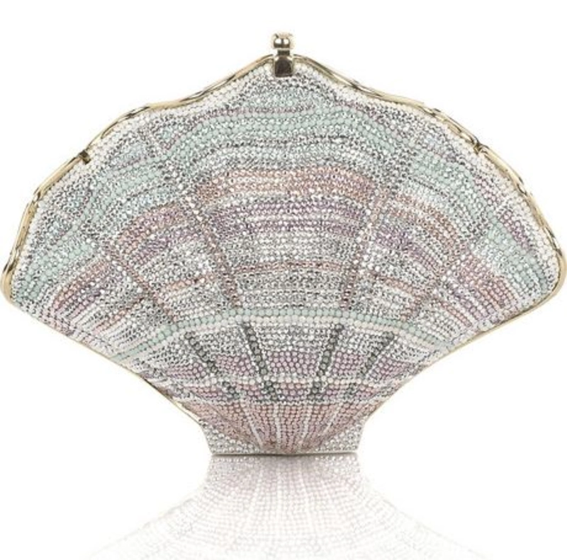 Clam Shell fine-crystal clutch