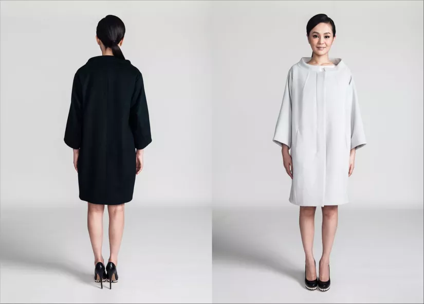 Cocoon coat by Christian Blanken
