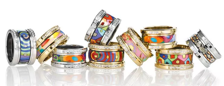 Handcrafted enamel jewellery