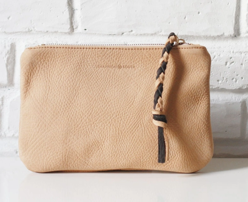 Keuka Clutch nubuck leather clutch