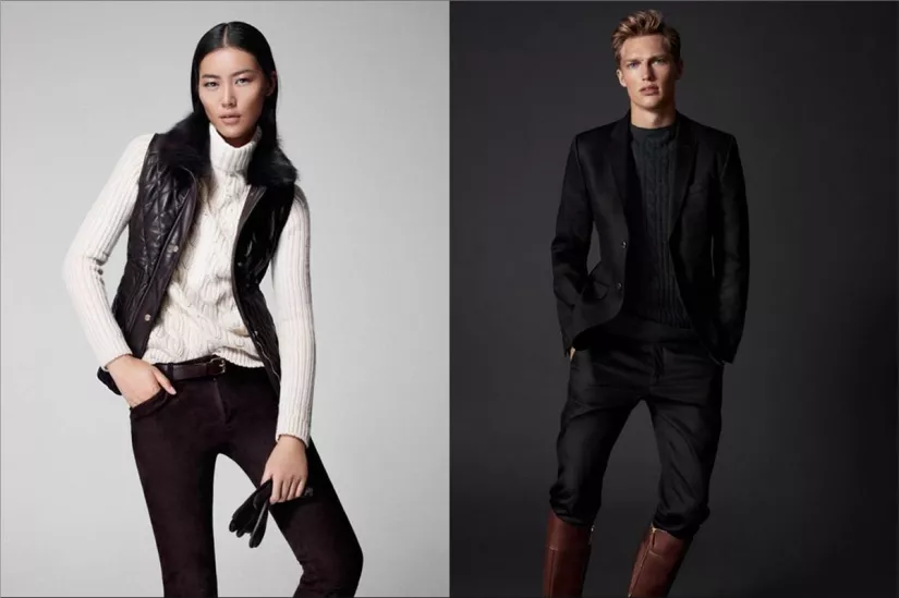 Liu Wen and Victor Nylander for Massimo Dutti