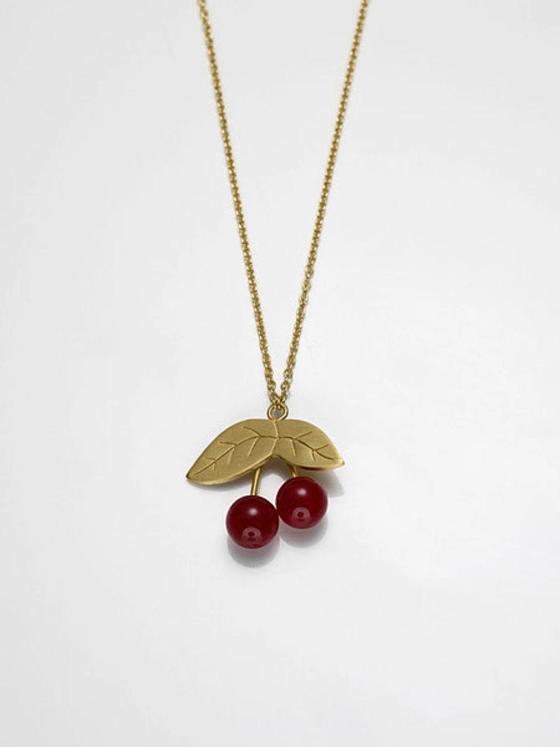 Neika Gold Red Jade