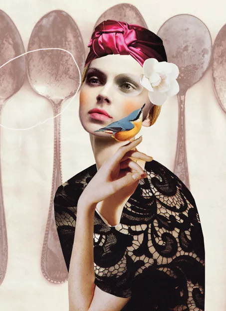 Magic Fairy collage by Peggy Wolf