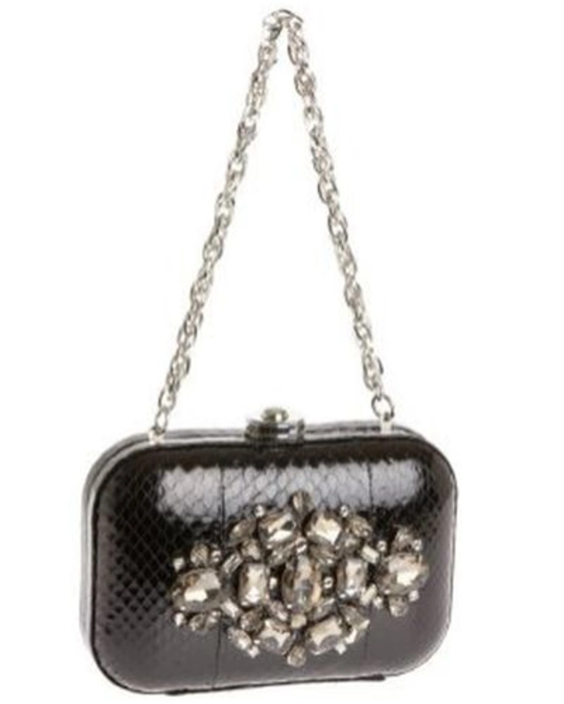 Rafe Sasha Metallic Clutch