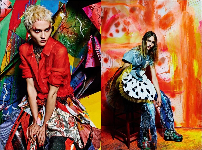 Sasha Pivovarova for Vogue Italia