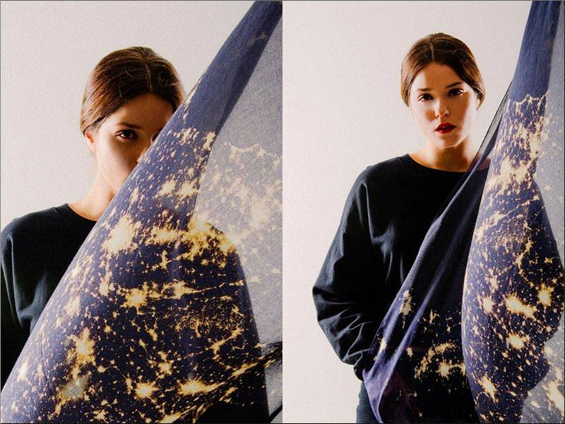 Silk scarves from Slow Factory