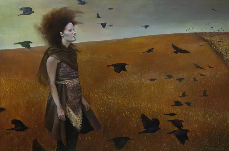 Andrea Kowch, Blackbirds are Gathering