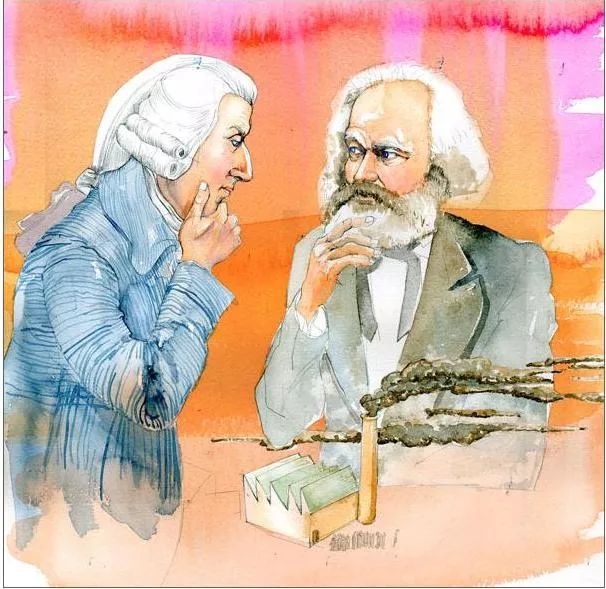 Daniel Mackie, Thinkers, Adam Smith and Karl Marx