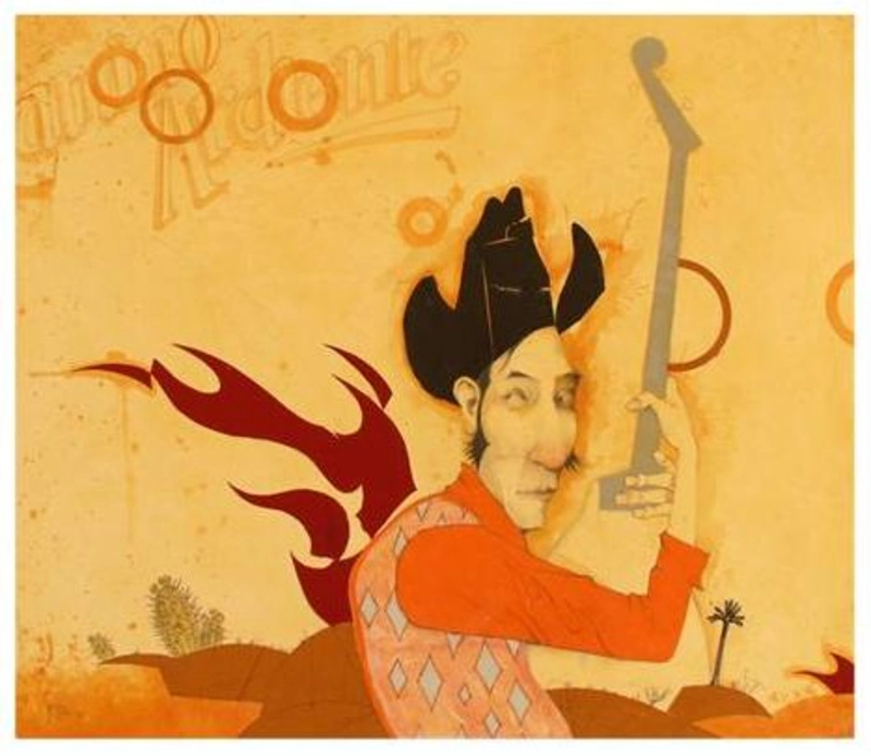 Eduardo Rubio, "Canción del camino ardiente", illustration