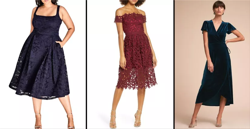 elegant autumn dresses for weddings and more
