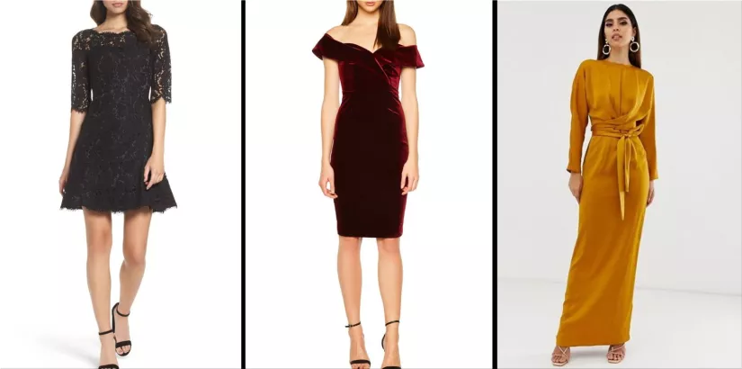 elegant autumn dresses for weddings and more